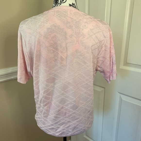 Alfred Dunner, Women’s short sleeve sweater, hand dyed and Upcycled, size medium - Picture 5 of 12